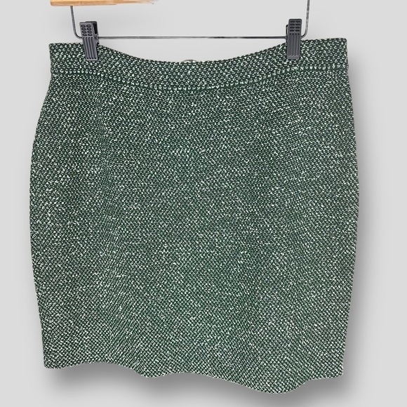 St John Collection By Marie Gray,knit teal blue black multi skirt.